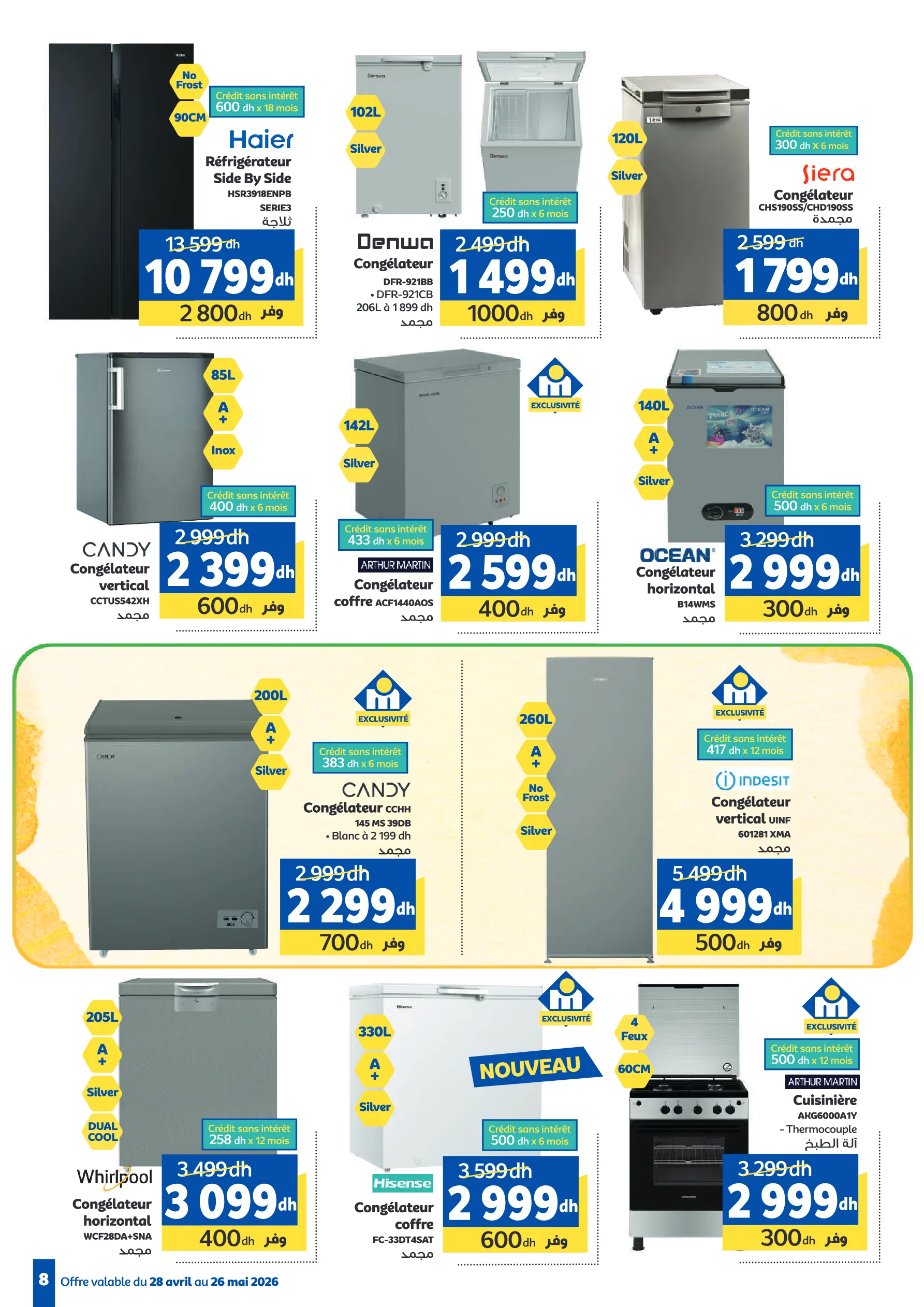 Catalogue Marjane — page 8/49 — Offres valables du 28 avril 2026 au 26 mai 2026