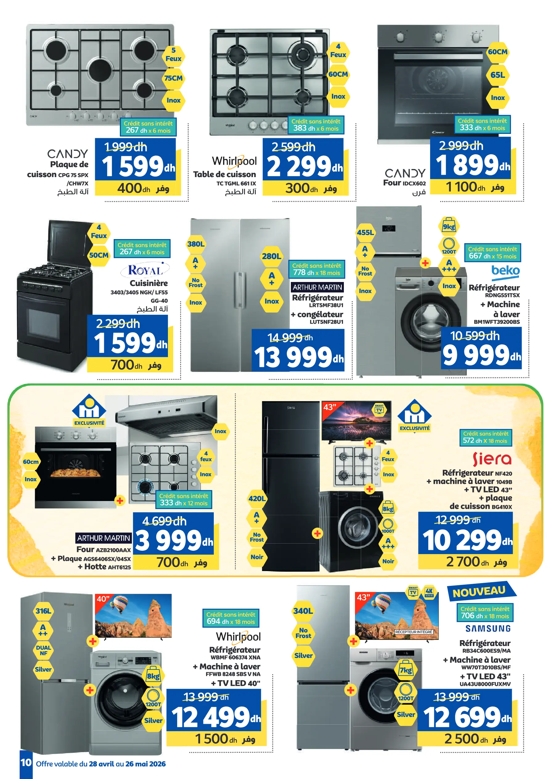 Catalogue Marjane — page 10/49 — Offres valables du 28 avril 2026 au 26 mai 2026