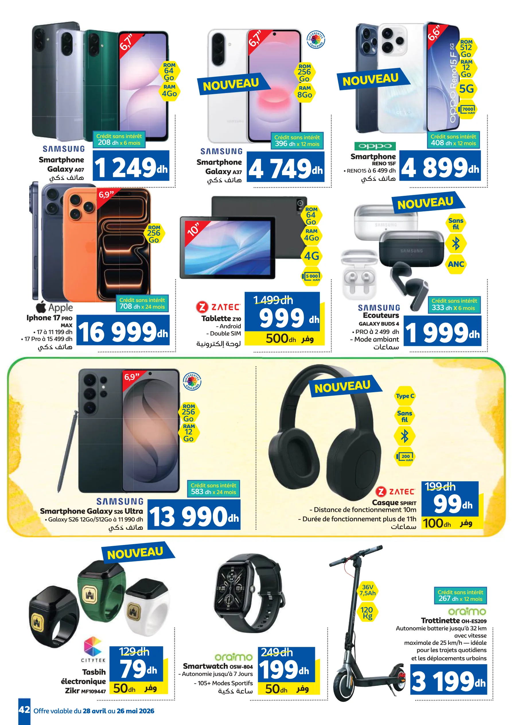 Catalogue Marjane — page 42/49 — Offres valables du 28 avril 2026 au 26 mai 2026